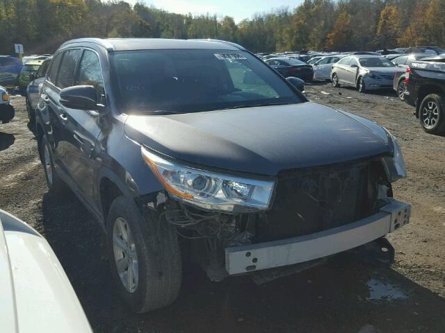 5TDJKRFH8GS276675 - 2016 TOYOTA HIGHLANDER GRAY photo 1