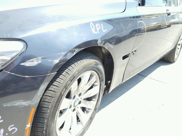 WBAKA8C53BCY36931 - 2011 BMW 750I GRAY photo 9