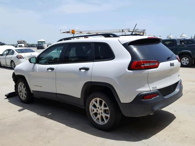 1C4PJLAB4GW212162 - 2016 JEEP CHEROKEE S WHITE photo 3