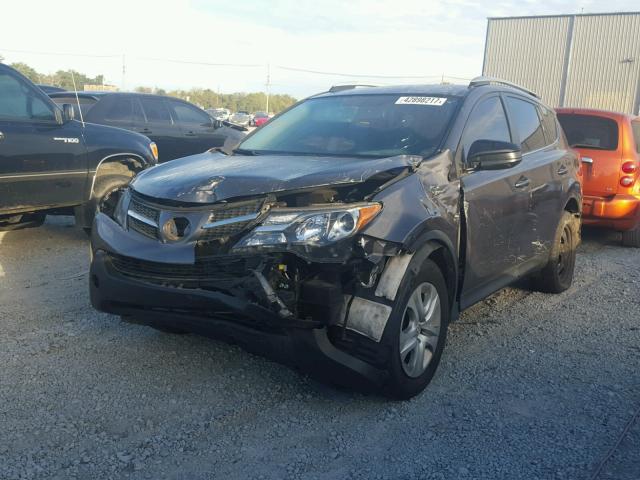 2T3ZFREV7EW084447 - 2014 TOYOTA RAV4 LE GRAY photo 2