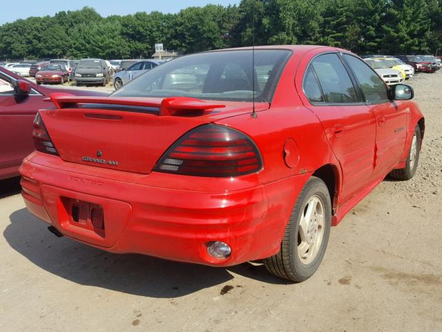 1G2NF52T8YC538825 - 2000 PONTIAC GRAND AM S Qırmızı foto 4