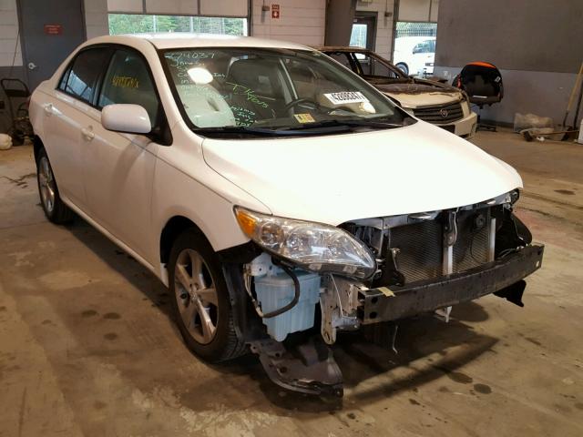 2T1BU4EE9BC641181 - 2011 TOYOTA COROLLA BA WHITE photo 1