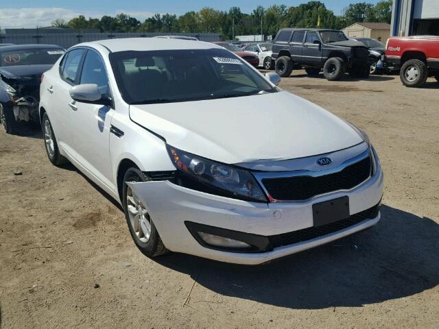 KNAGM4A73D5392189 - 2013 KIA OPTIMA LX WHITE photo 1