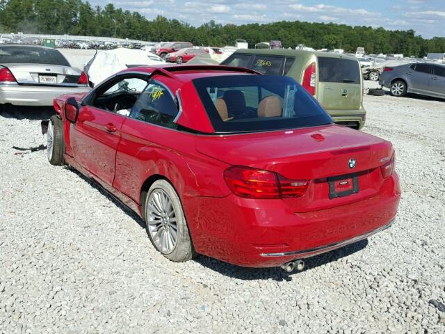 WBA3V5C50EJ969296 - 2014 BMW 428 I RED photo 3