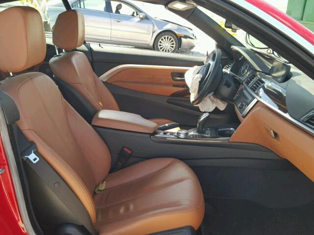 WBA3V5C50EJ969296 - 2014 BMW 428 I RED photo 5