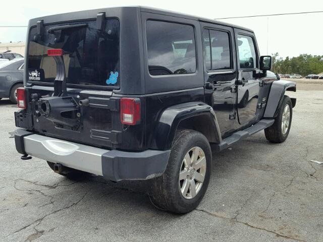 1C4HJWEG5CL126026 - 2012 JEEP WRANGLER U BLACK photo 4