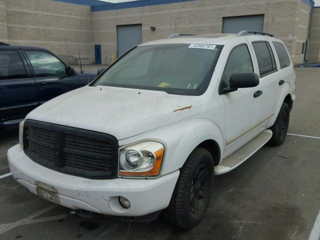 1D8HB58D55F506995 - 2005 DODGE DURANGO LI WHITE photo 2