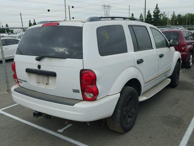 1D8HB58D55F506995 - 2005 DODGE DURANGO LI WHITE photo 4