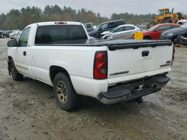 1GCEC14Z35Z198166 - 2005 CHEVROLET SILVERADO WHITE photo 3