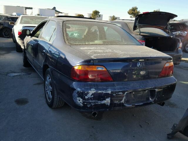 19UUA56661A030639 - 2001 ACURA 3.2TL BLUE photo 3