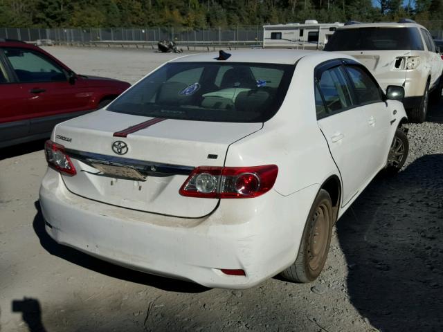 2T1BU4EE4CC867081 - 2012 TOYOTA COROLLA BA WHITE photo 4