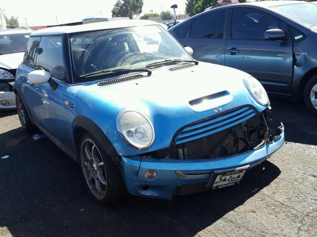 WMWRE33432TD54850 - 2002 MINI COOPER S BLUE photo 1