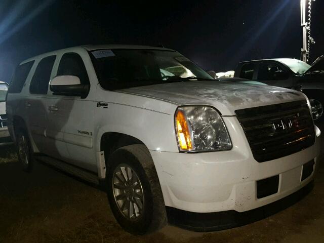 1GKFC13588R245185 - 2008 GMC YUKON HYBR WHITE photo 1