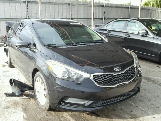 KNAFX4A64E5235623 - 2014 KIA FORTE LX BLACK photo 1