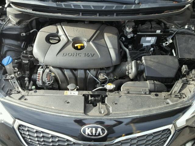 KNAFX4A64E5235623 - 2014 KIA FORTE LX BLACK photo 7