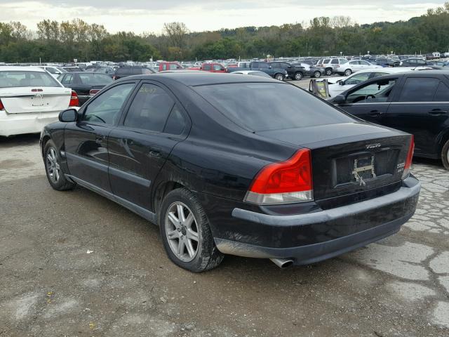 YV1RS58DX12046067 - 2001 VOLVO S60 2.4T BLACK photo 3