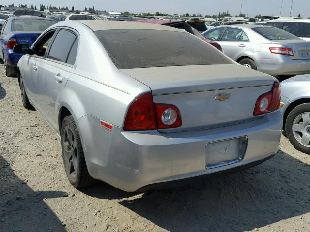 1G1ZA5EK3A4139862 - 2010 CHEVROLET MALIBU LS ვერცხლისფერი ფოტო 3