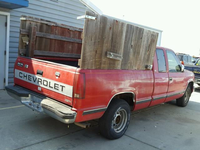 2GCEC19K5L1205975 - 1990 CHEVROLET 1500 RED photo 4