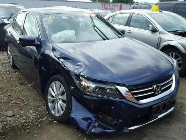 1HGCR3F8XFA015501 - 2015 HONDA ACCORD EXL BLUE photo 1