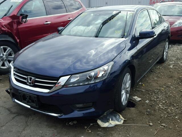 1HGCR3F8XFA015501 - 2015 HONDA ACCORD EXL BLUE photo 2