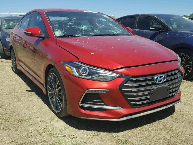 KMHD04LB8JU524007 - 2018 HYUNDAI ELANTRA SP RED photo 1