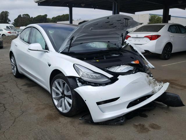 5YJ3E1EA8JF008307 - 2018 TESLA MODEL 3 თეთრი ფოტო 1