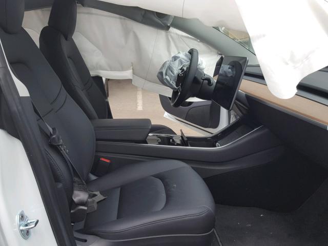 5YJ3E1EA8JF008307 - 2018 TESLA MODEL 3 თეთრი ფოტო 5