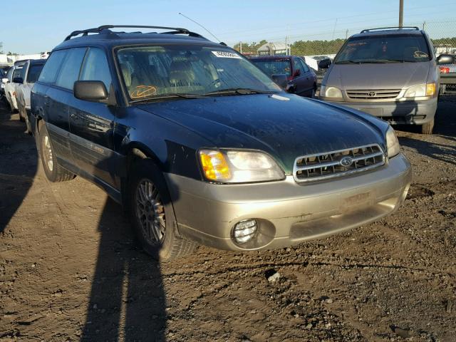 4S3BH6657Y7610455 - 2000 SUBARU LEGACY OUT GREEN photo 1