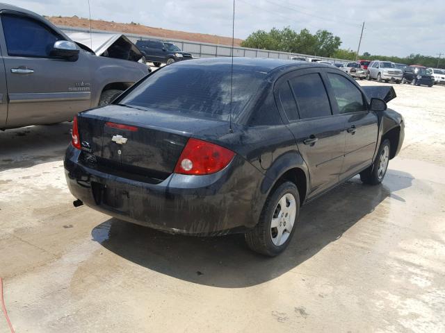 1G1AK52F757614984 - 2005 CHEVROLET COBALT BLACK photo 4