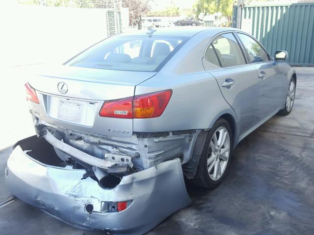 JTHBK262875032830 - 2007 LEXUS IS 250 BLUE photo 4