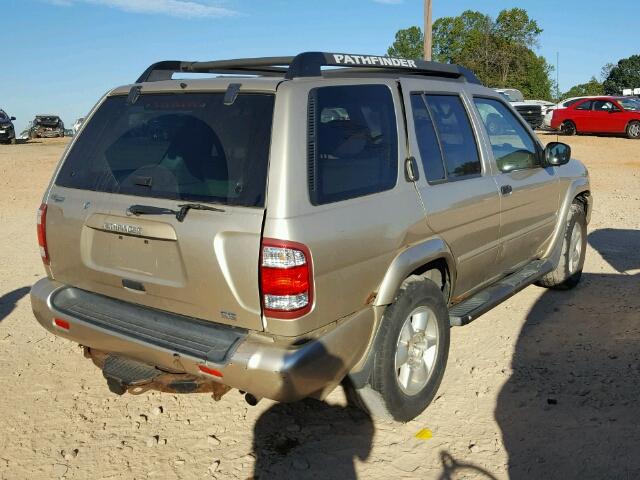 JN8DR09Y72W725583 - 2002 NISSAN PATHFINDER GOLD photo 9