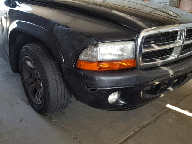 1D7GL32KX4S500611 - 2004 DODGE DAKOTA SPO BLACK photo 9