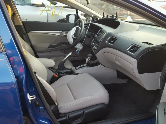19XFB2F96FE036829 - 2015 HONDA CIVIC EXL 蓝色 照片 5