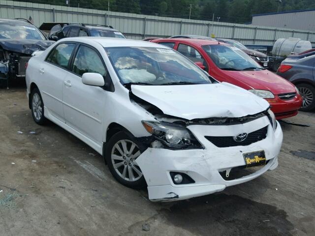 1NXBU4EE1AZ278775 - 2010 TOYOTA COROLLA BA WHITE photo 1