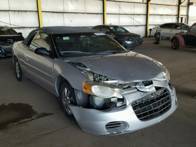 1C3EL45R75N635677 - 2005 CHRYSLER SEBRING SILVER photo 1