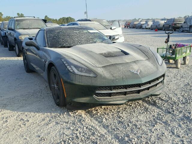 1G1YE2D71E5108167 - 2014 CHEVROLET CORVETTE S GREEN photo 1