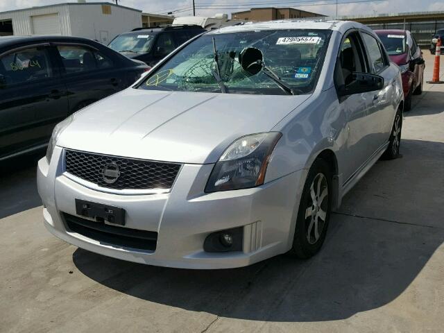 3N1AB6AP7CL614132 - 2012 NISSAN SENTRA 2.0 SILVER photo 2