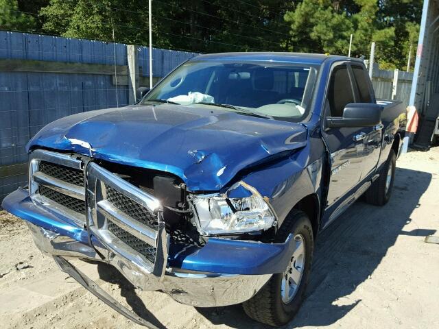 1D7RV1GPXBS589136 - 2011 DODGE RAM 1500 BLUE photo 2