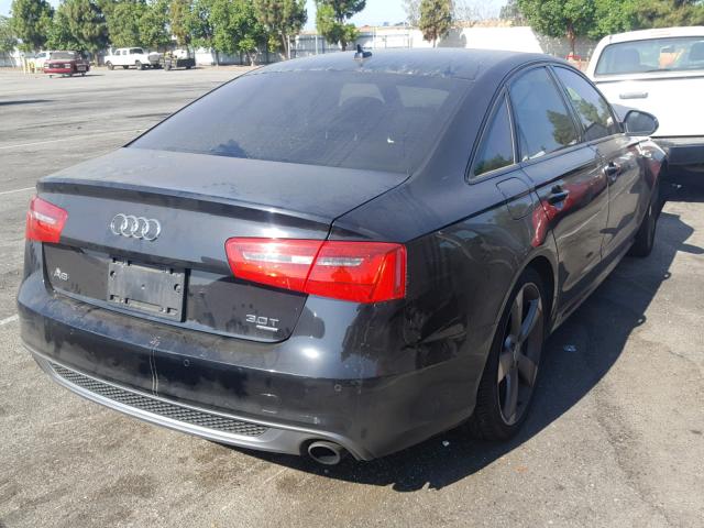 WAUHGAFC6EN022484 - 2014 AUDI A6 PRESTIG BLACK photo 4