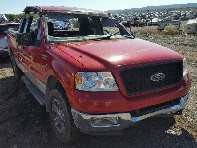 1FTPX14535NB77741 - 2005 FORD F150 RED photo 1