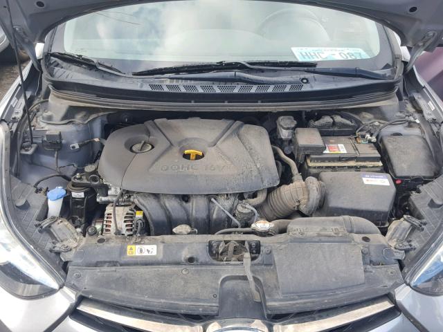 KMHDH6AE3DU020485 - 2013 HYUNDAI ELANTRA CO GRAY photo 7