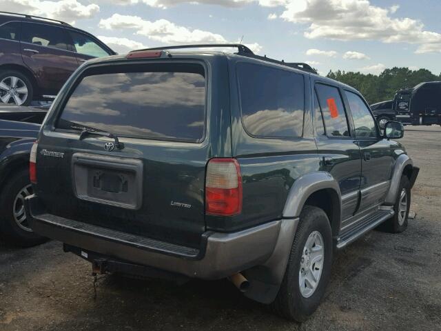 JT3GN87R6Y0137012 - 2000 TOYOTA 4RUNNER LI GREEN photo 4