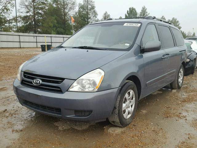 KNDMB233776179013 - 2007 KIA SEDONA EX BLUE photo 2