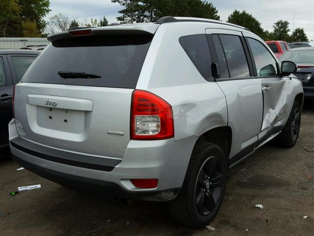 1J4NT1FB1BD253619 - 2011 JEEP COMPASS SILVER photo 4