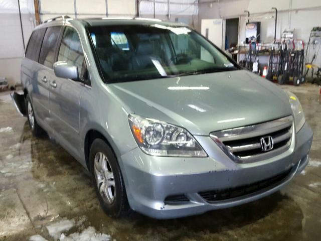 5FNRL38796B122545 - 2006 HONDA ODYSSEY EX BLUE photo 1