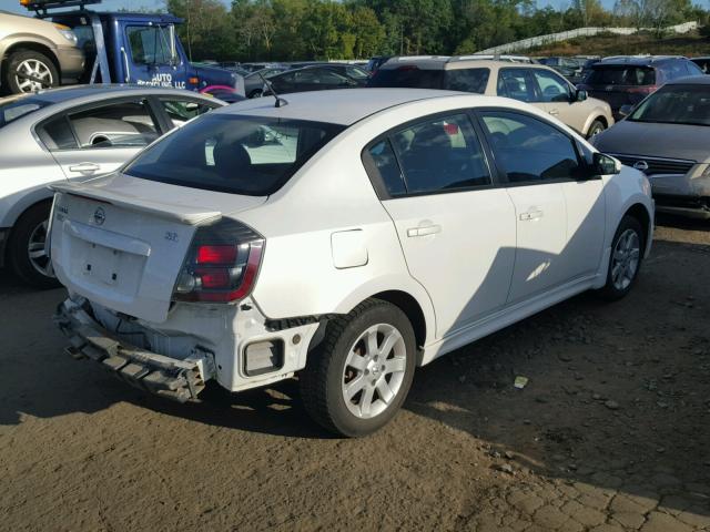 3N1AB6AP6BL619031 - 2011 NISSAN SENTRA 2.0 WHITE photo 4