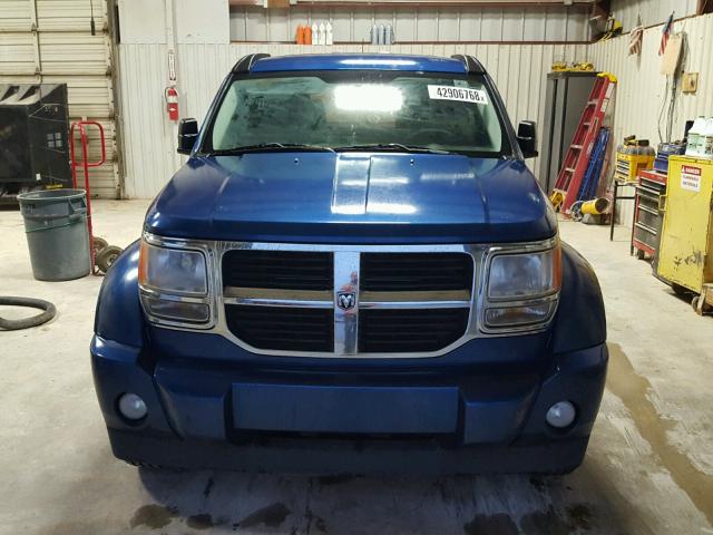 1D4PT2GK2AW104368 - 2010 DODGE NITRO SE BLUE photo 9