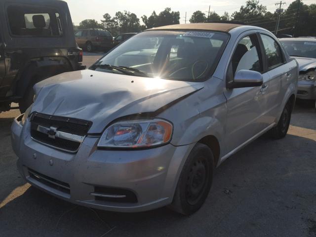 KL1TD5DE8BB242618 - 2011 CHEVROLET AVEO LS SILVER photo 2