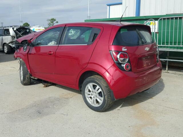 1G1JC6SH3D4111764 - 2013 CHEVROLET SONIC LT RED photo 3