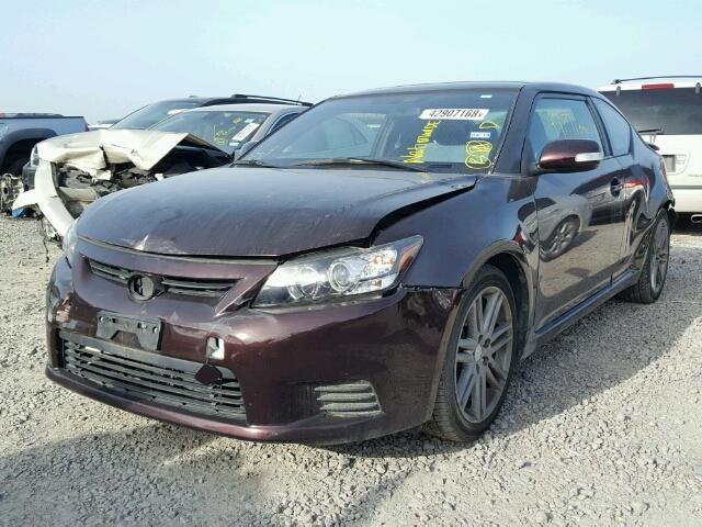 JTKJF5C78D3045483 - 2013 TOYOTA SCION TC 栗色 照片 2
